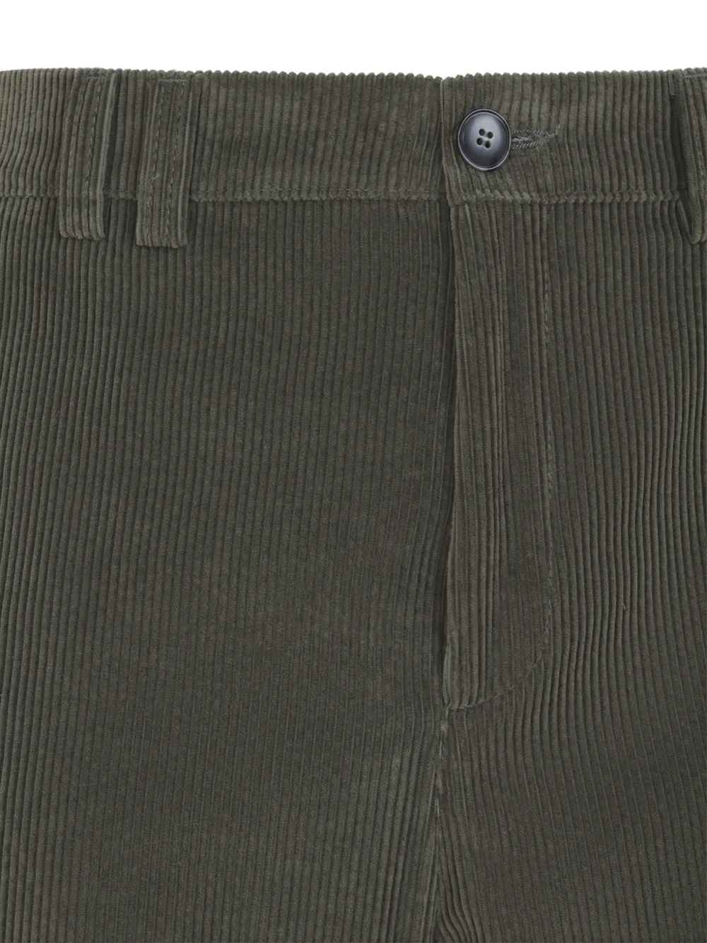 Canali Ribfluwelen broek Groen