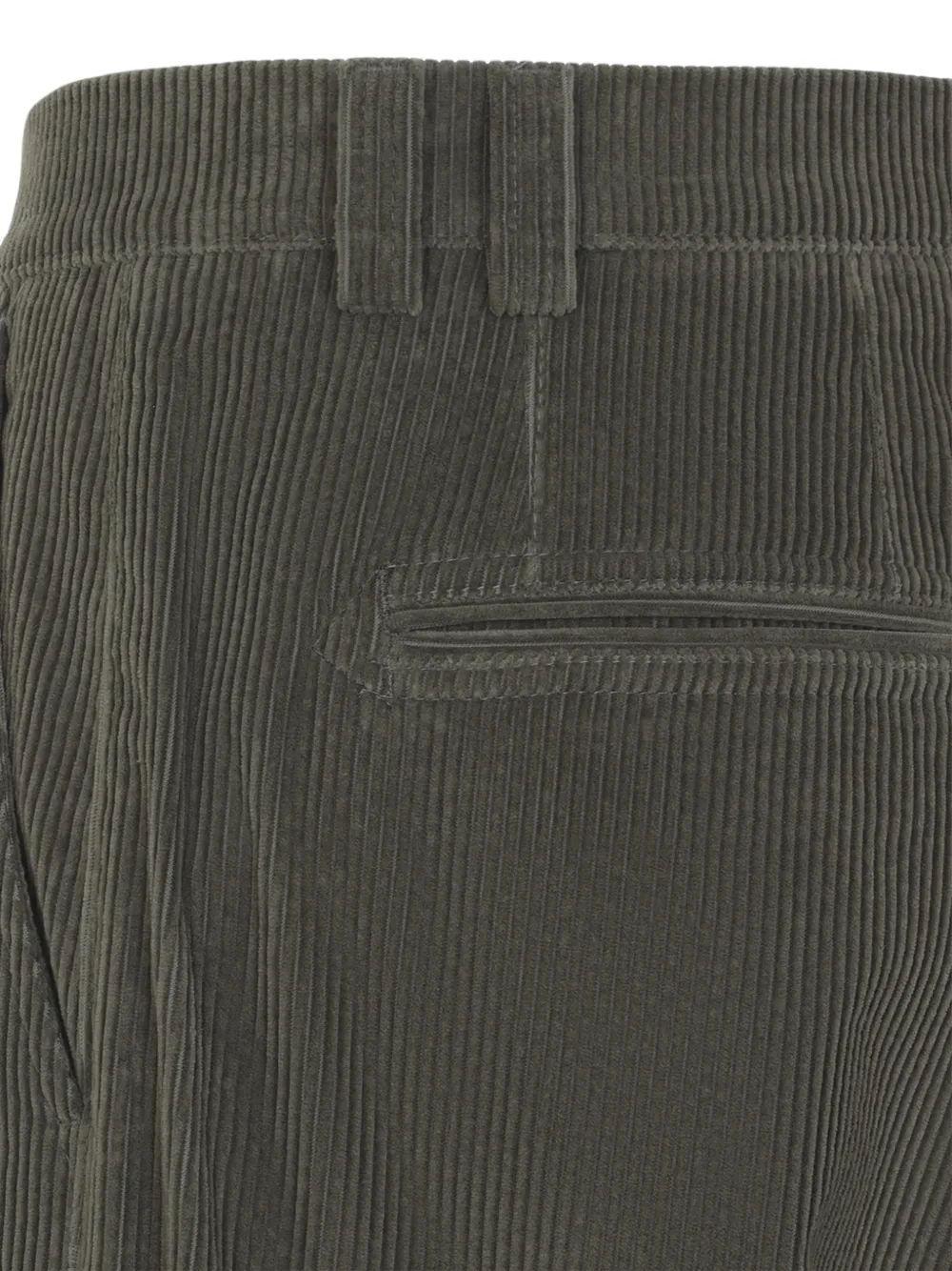 Canali Ribfluwelen broek Groen
