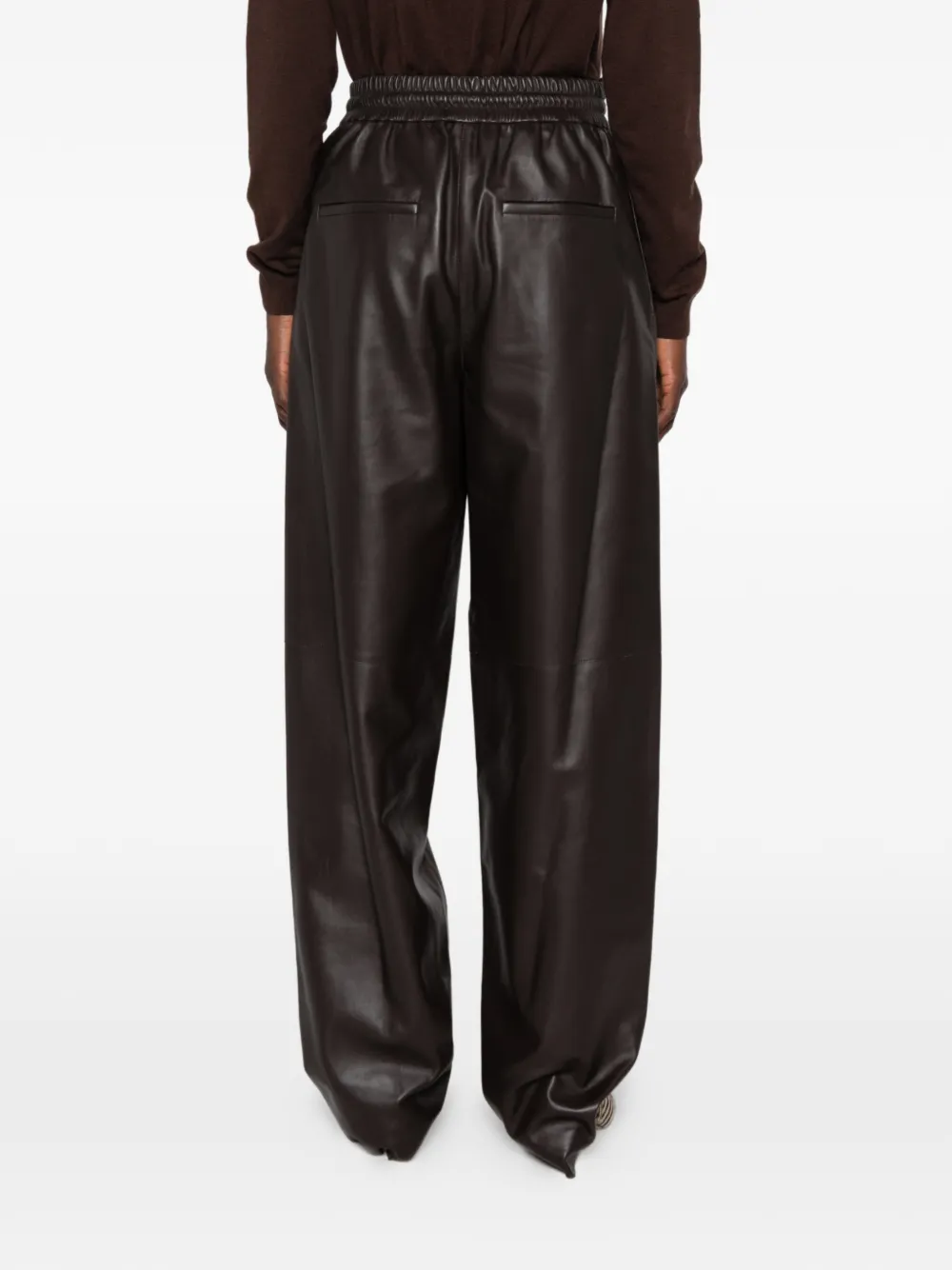 JOSEPH Broek met trekkoordtaille Bruin