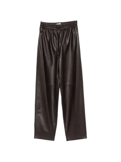 JOSEPH drawstring-waist leather trousers