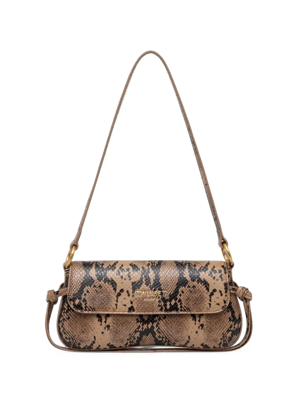 TWINSET snakeskin-effect shoulder bag