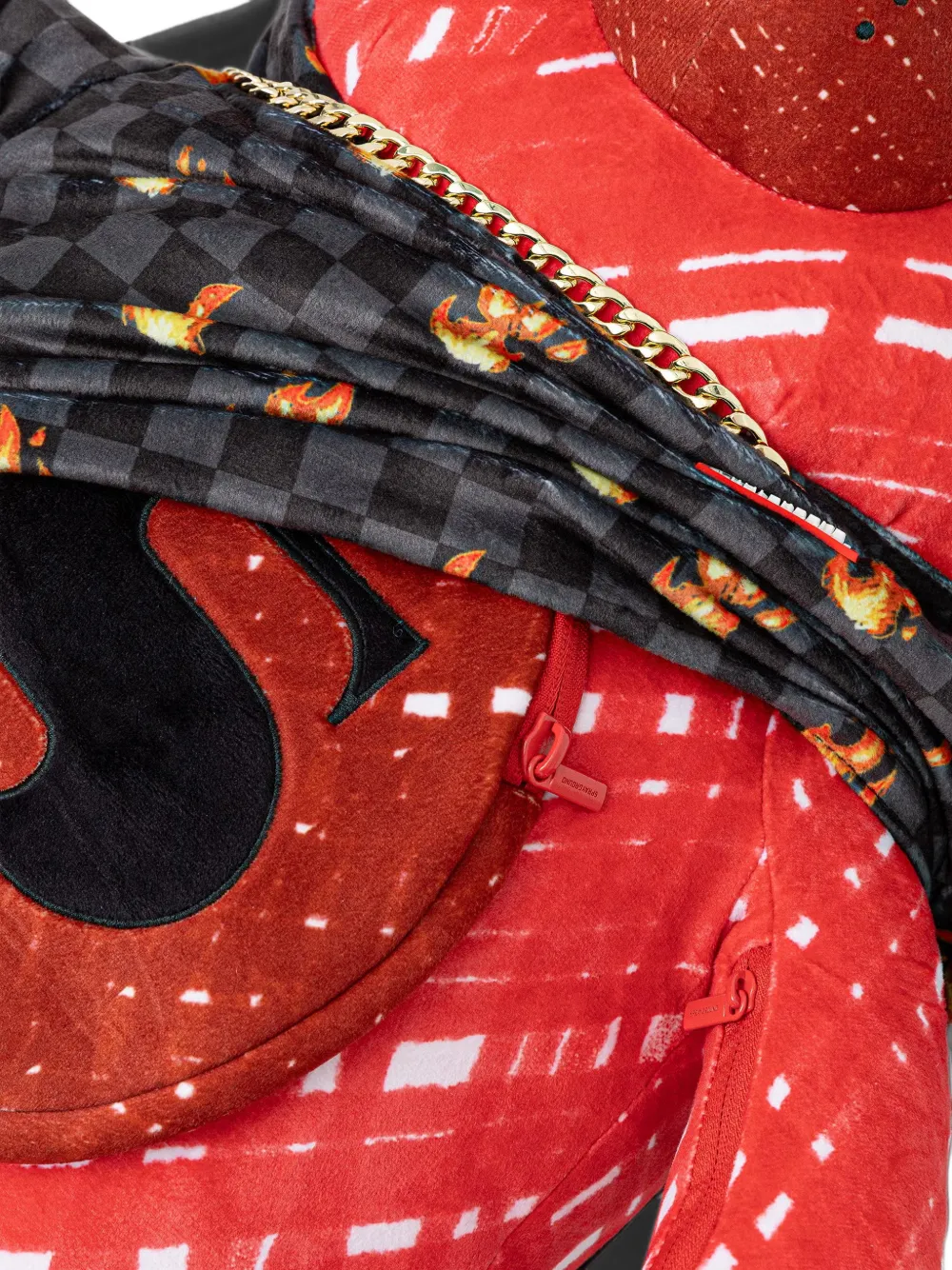 Sprayground Rugzak met beer-design Rood