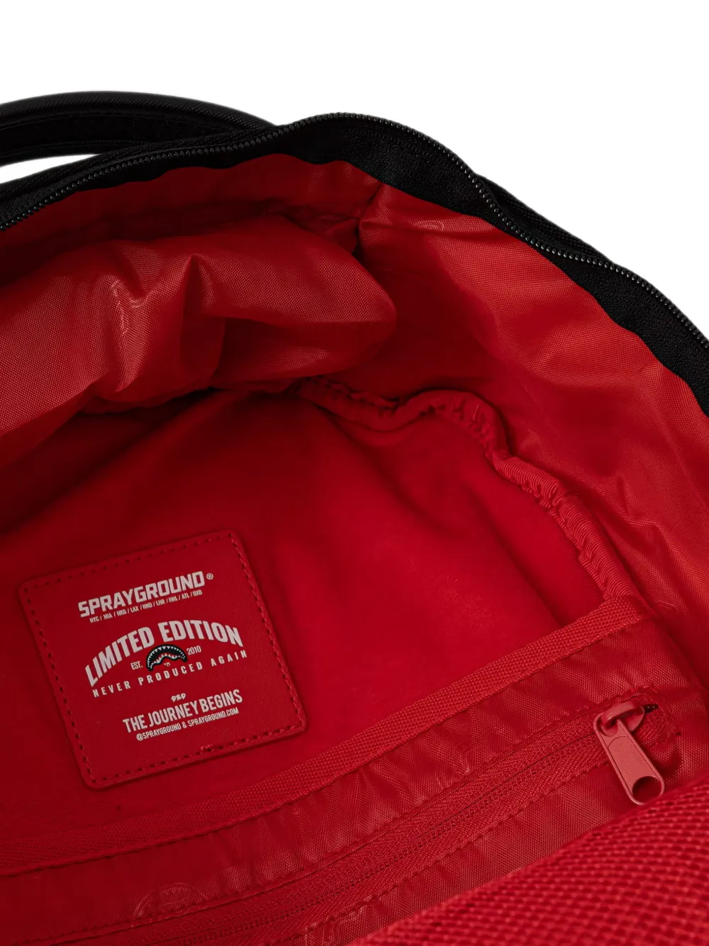 Sprayground Check-pattern Graphic-print Backpack In Black