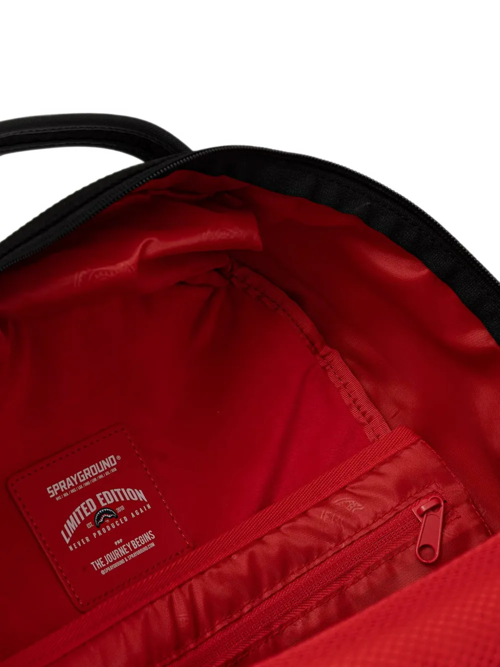 Sprayground Rugzak met panda-patroon en geruite print Wit