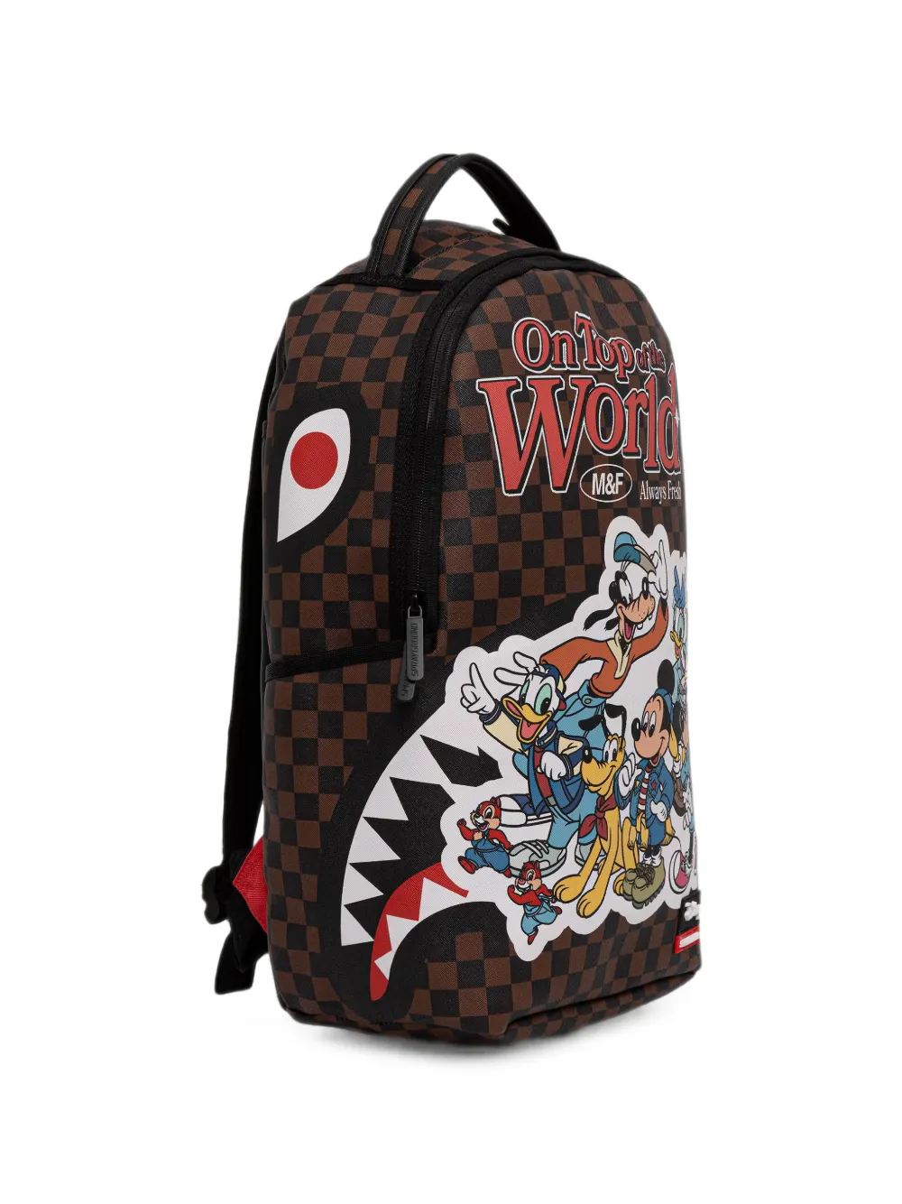 Sprayground Geruite rugzak met Disney-personage-print Bruin