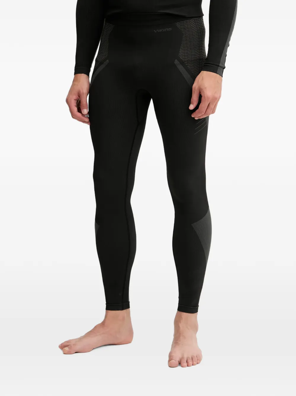 Viking Fusion top en legging met hoge hals en patroon Zwart