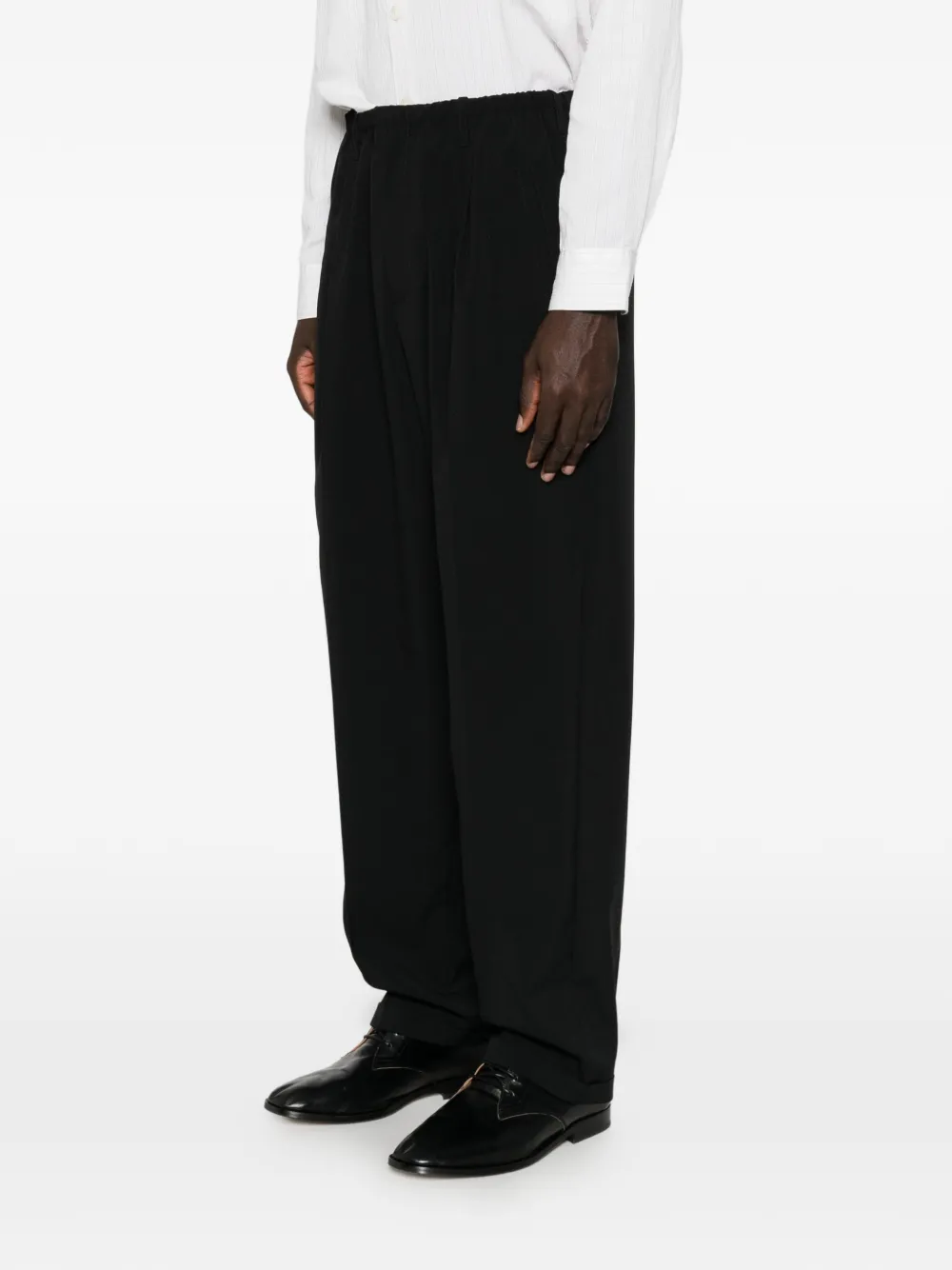 Magliano Plooibroek met elastische tailleband Zwart