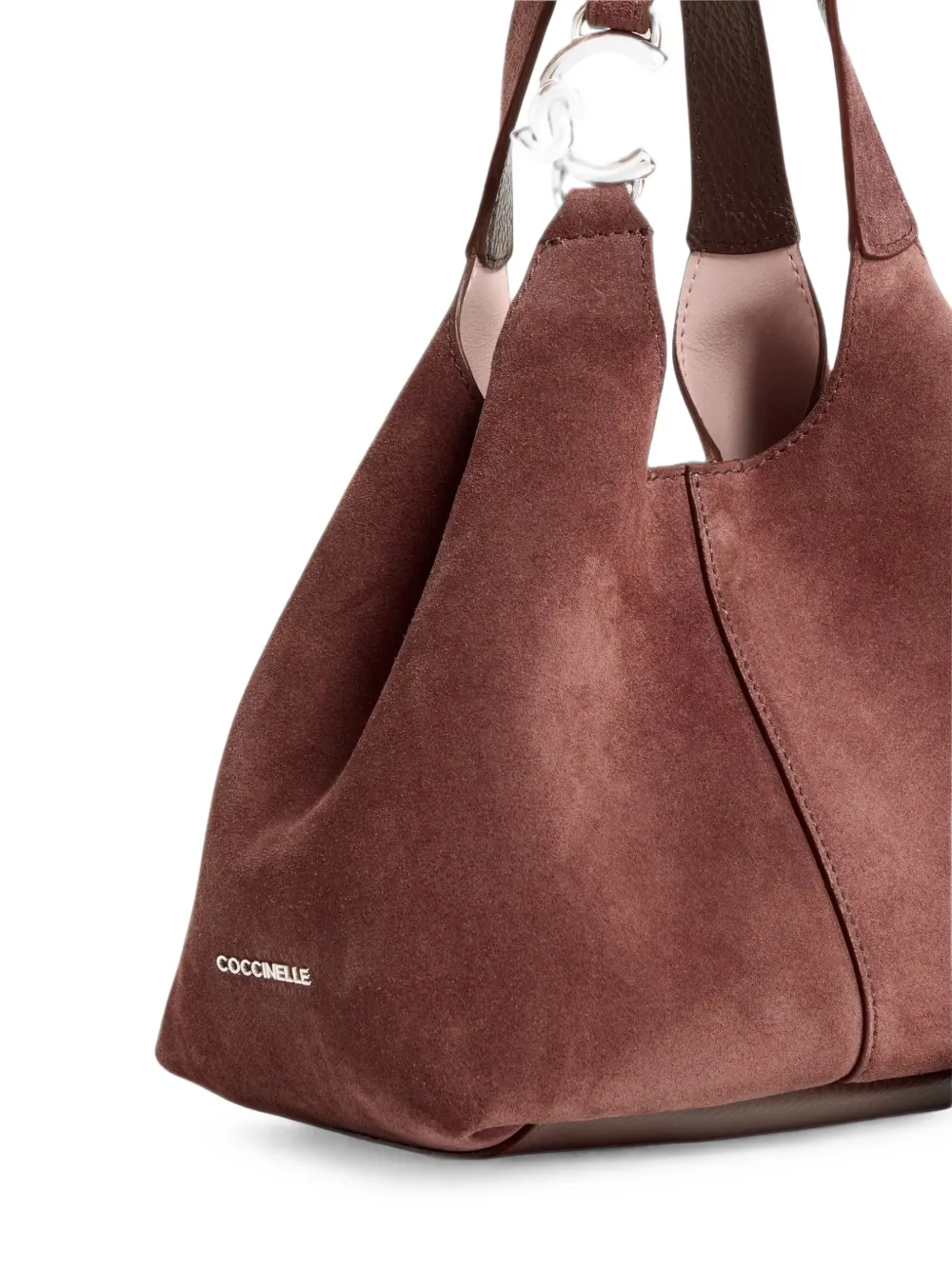 Coccinelle Kleine C-Easy suède shopper Rood