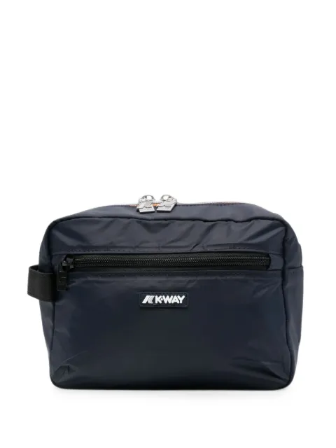 K-Way Demu logo-patch wash bag