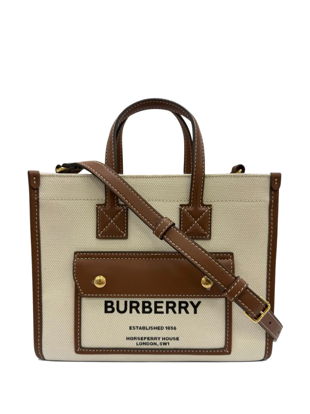 Burberry Pre-Owned mini sac à main Freya (2018-2023) - Marron Burberry Pre-Owned mini sac à main Freya (2018-2023) - Marron