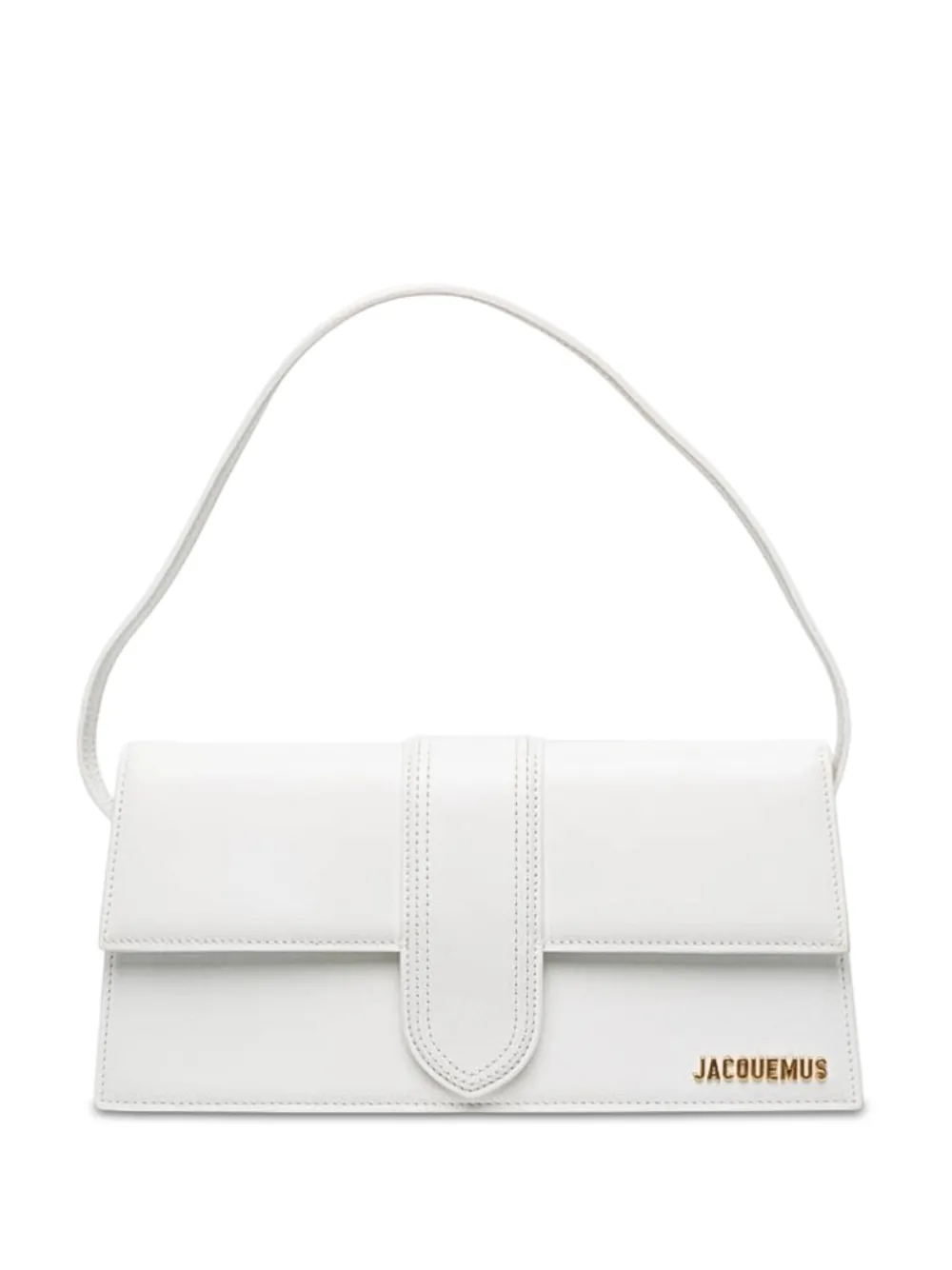 Jacquemus Pre-Owned Borsa a spalla Le Bambino Long in pelle di vitello 2010-2026 - Bianco