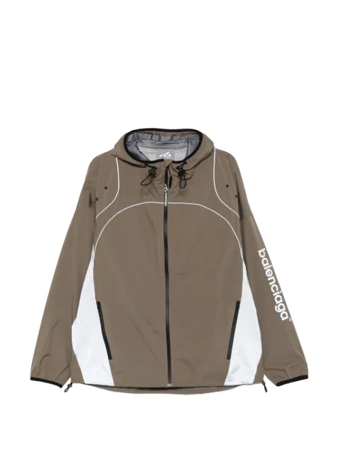 Balenciaga logo-print panelled jacket