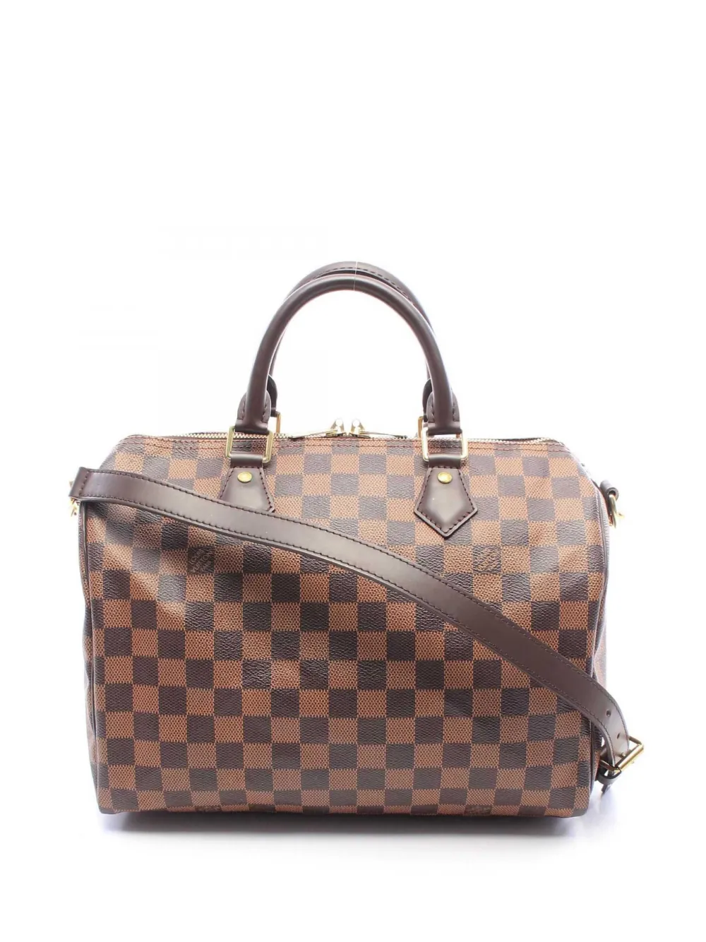 Louis Vuitton Pre-Owned 2014 Damier Ebene Speedy Bandouliere 30 satchel - Marrone