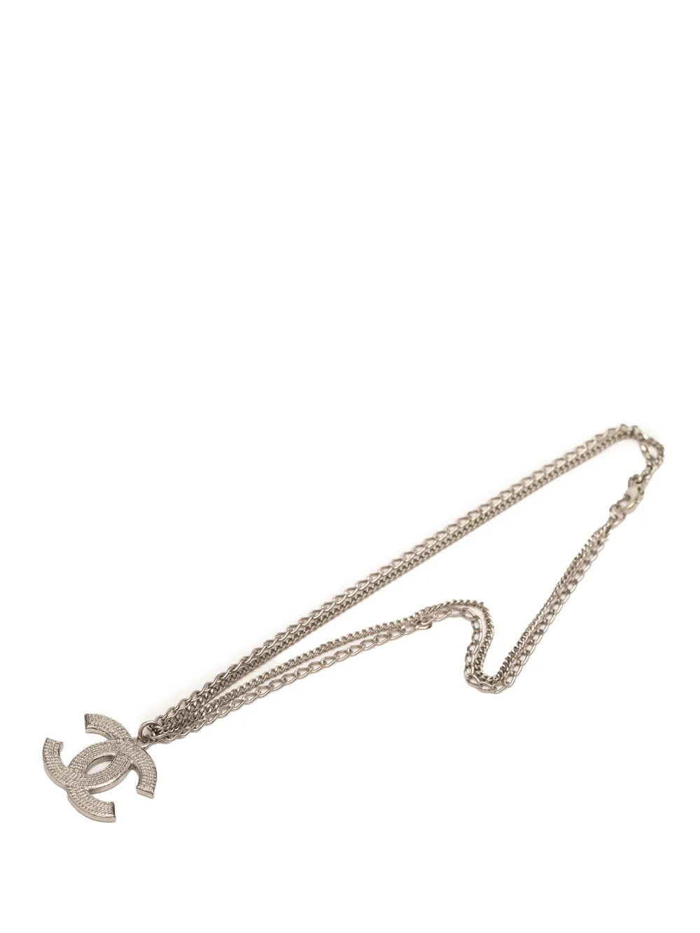 CHANEL Pre-Owned 2006 Halskette mit CC-Anhänger - Silber