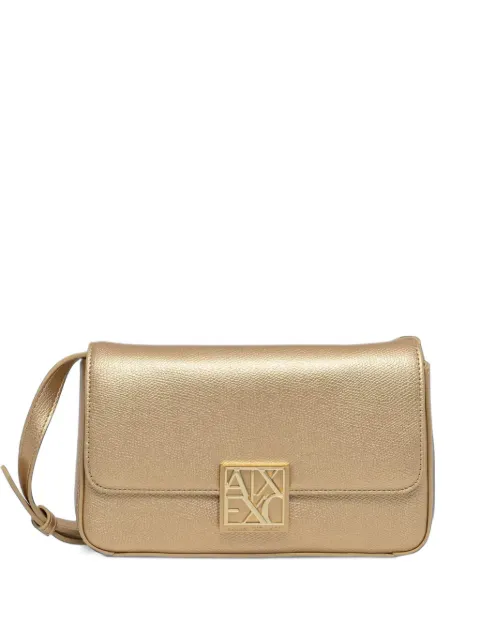 Armani Exchange bolsa crossbody con placa del logo