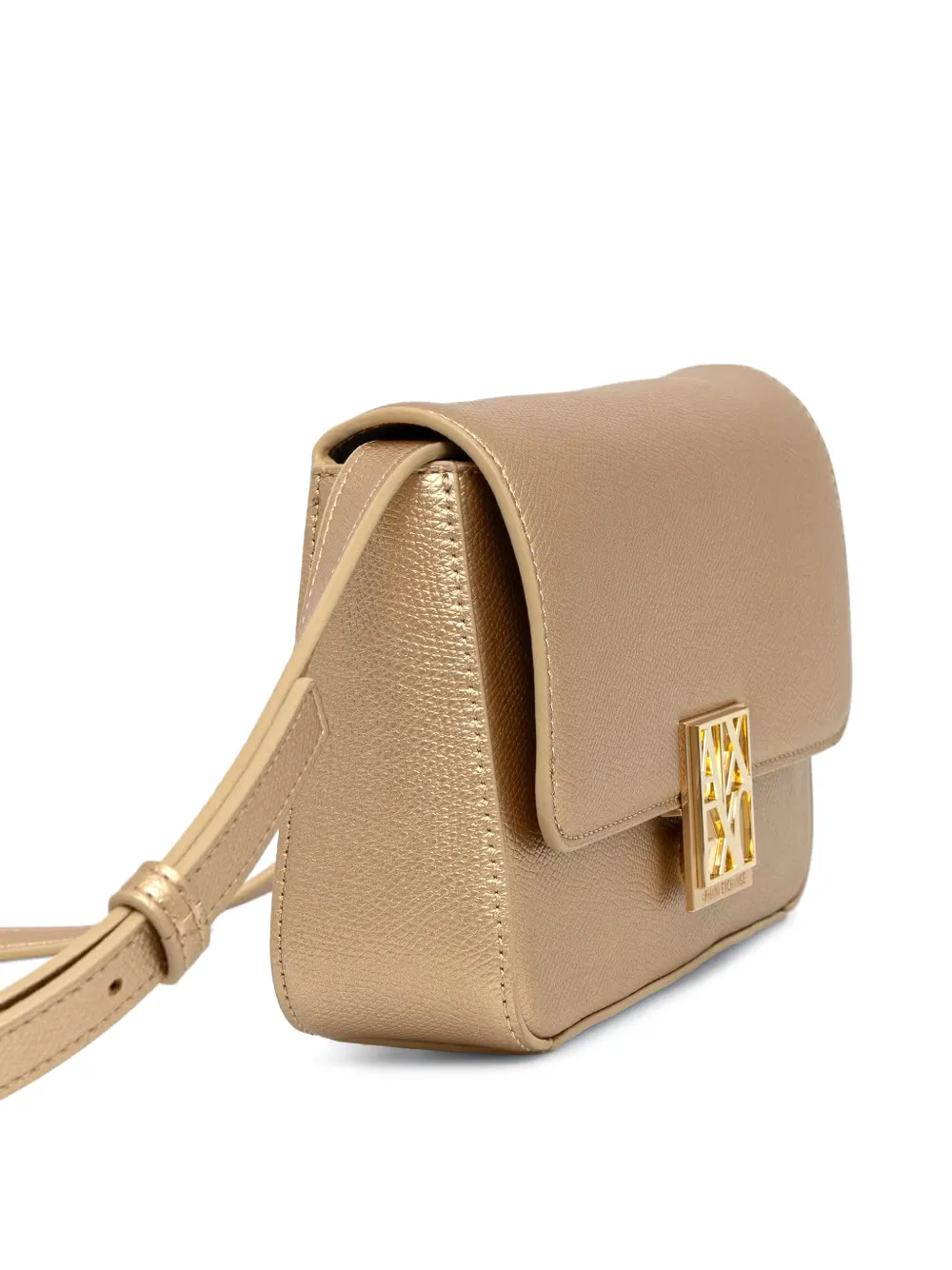 Armani Exchange Crossbodytas met logoplakkaat Goud