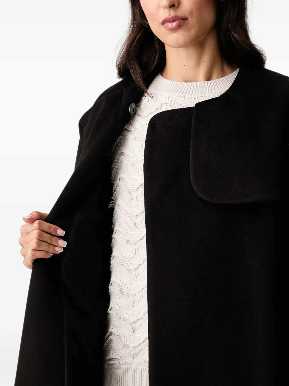 Armani Exchange Jas met ceintuur Zwart