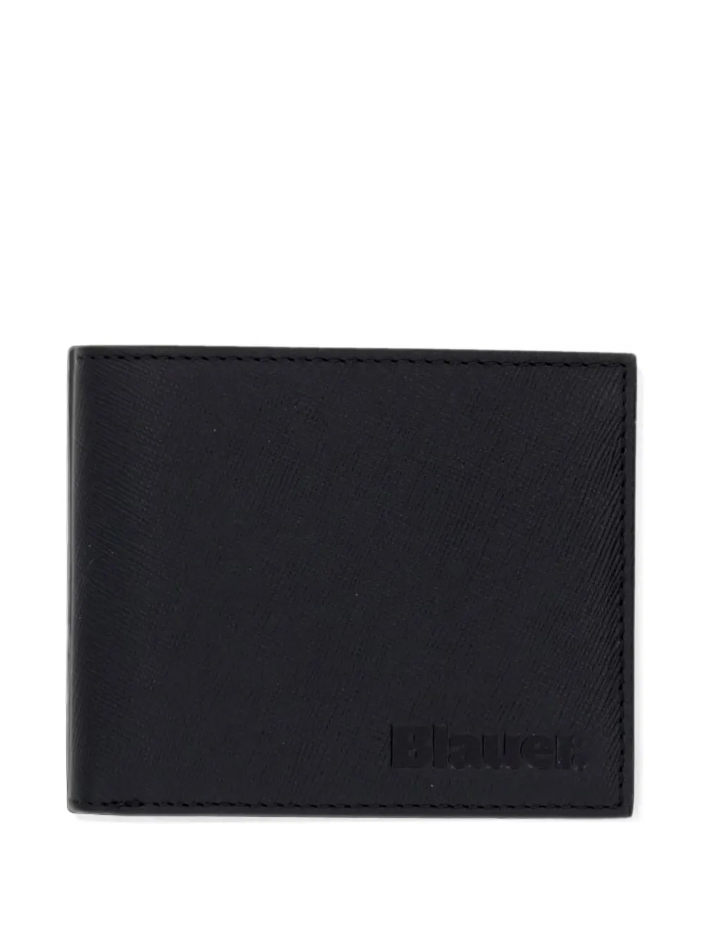 Blauer Logo-debossed Bi-fold Wallet In Black