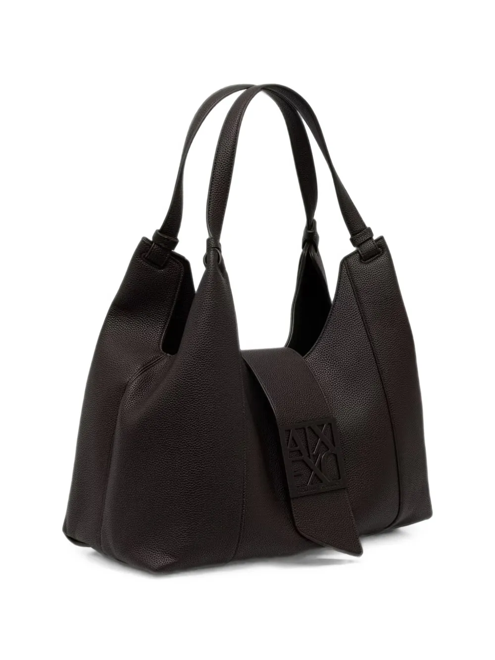 Armani Exchange Shopper met logoplakkaat Bruin