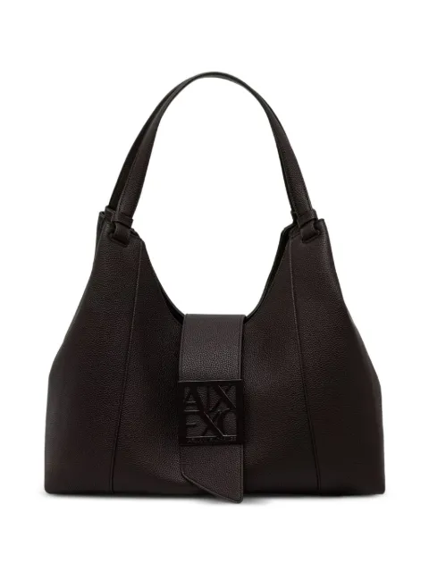 Armani Exchange tote con efecto texturizado