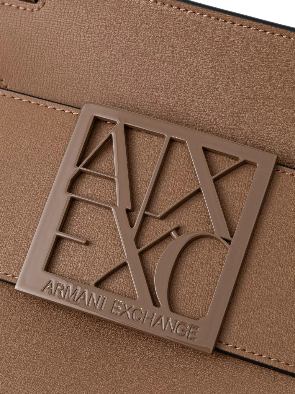 Armani Exchange Shopper met monogram Bruin