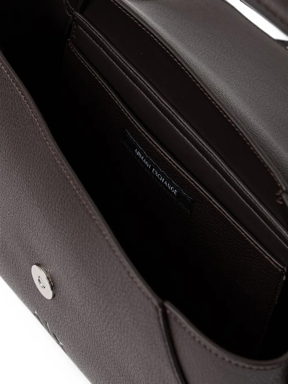 Armani Exchange Schoudertas met logoplakkaat Bruin