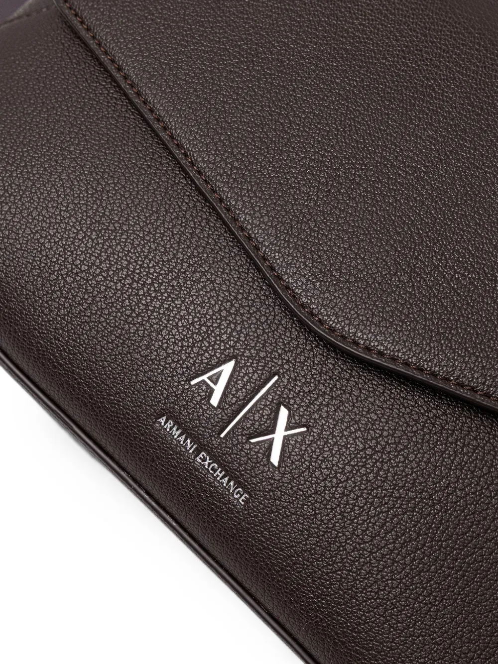 Armani Exchange Schoudertas met logoplakkaat Bruin