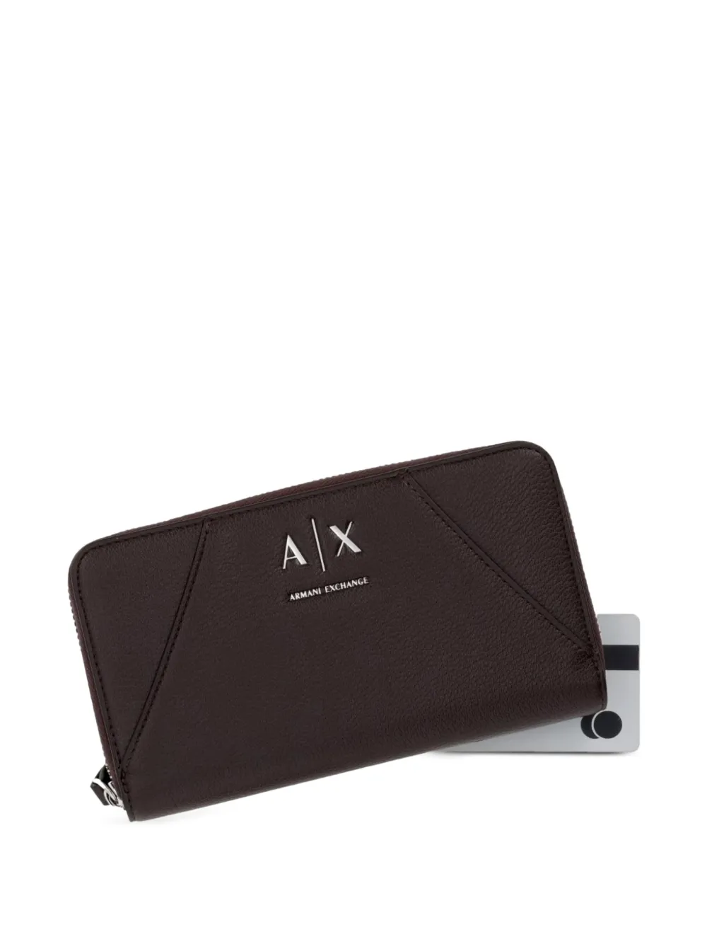 Armani Exchange Portemonnee met logoplakkaat Bruin