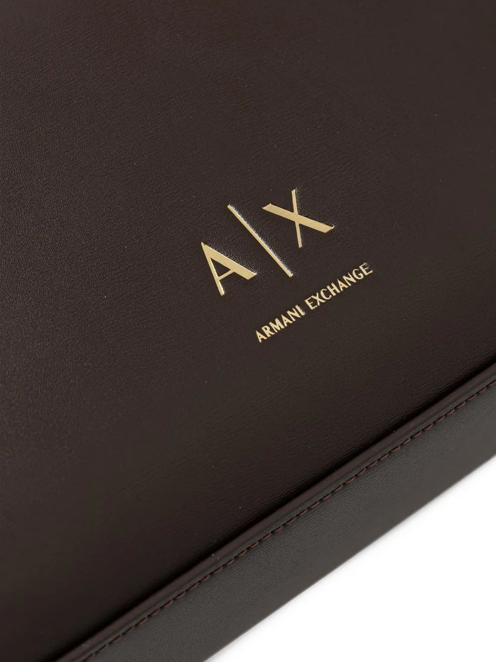 Armani Exchange Shopper met logoprint Bruin