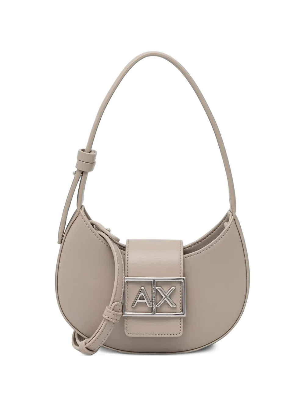 Armani Exchange mini logo-plaque shoulder bag - Toni neutri