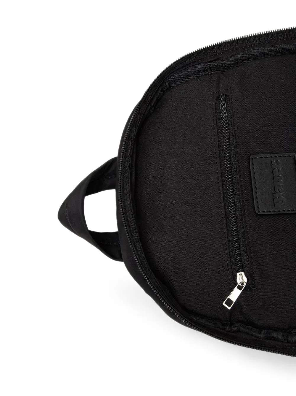 Blauer Rugzak met logopatch Zwart