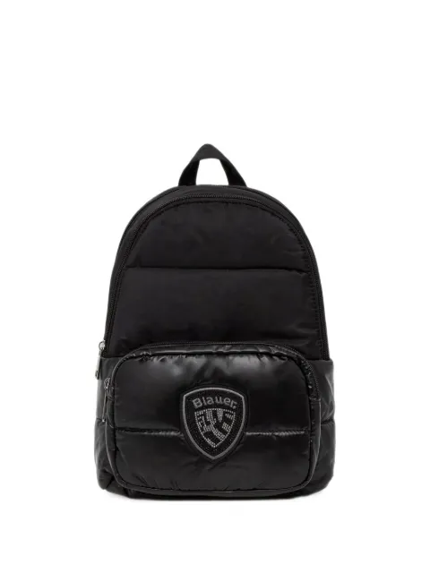 Blauer padded logo-patch backpack