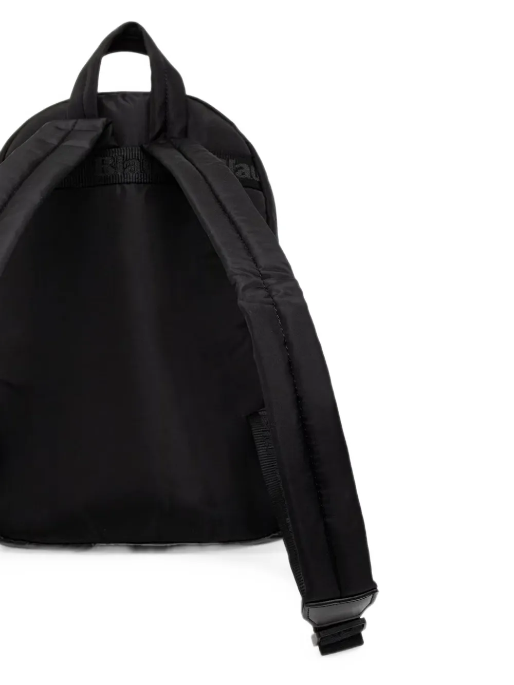 Blauer Rugzak met logopatch Zwart