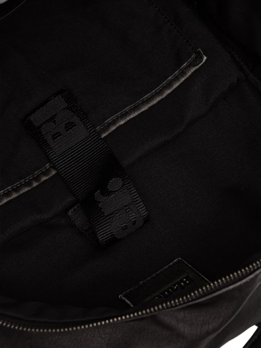 Blauer Rugzak met logopatch Zwart