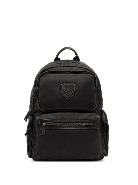 Blauer logo-patch zip-around backpack