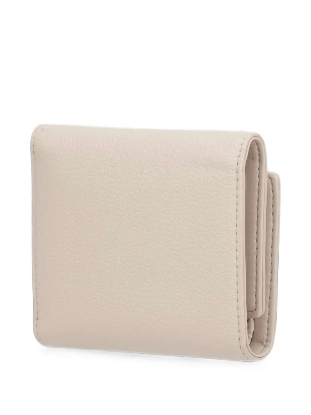Armani Exchange logo-plaque trifold wallet Beige