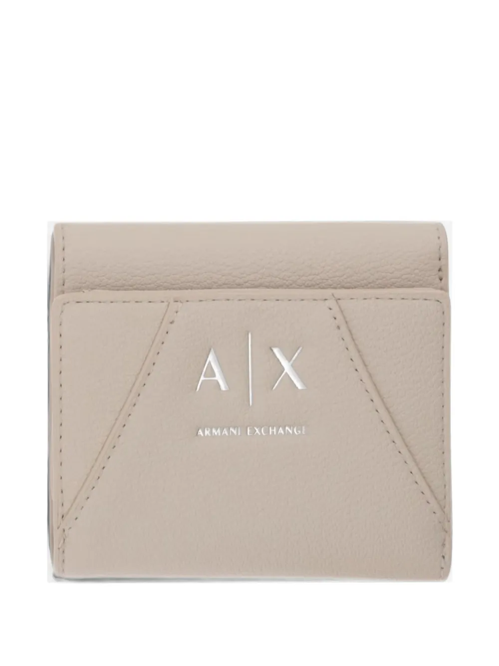 Armani Exchange logo-plaque trifold wallet - Toni neutri
