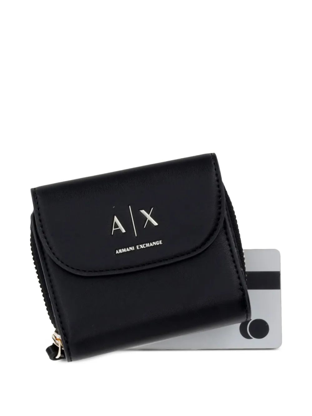 Armani Exchange Portemonnee met logoplakkaat Zwart