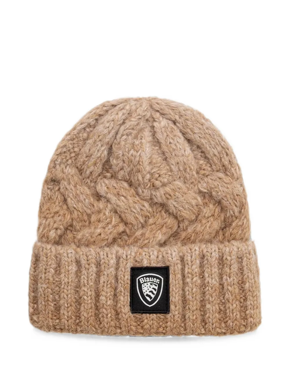 Blauer Euclid cable-knit beanie hat - Tons neutres Blauer Euclid cable-knit beanie hat - Tons neutres