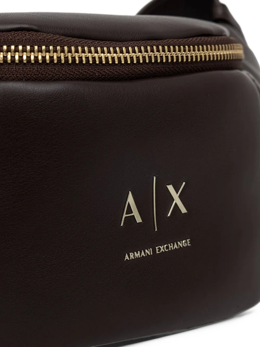 Armani Exchange Schoudertas met logoplakkaat Bruin