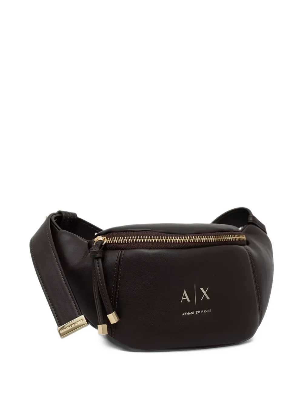 Armani Exchange Schoudertas met logoplakkaat Bruin