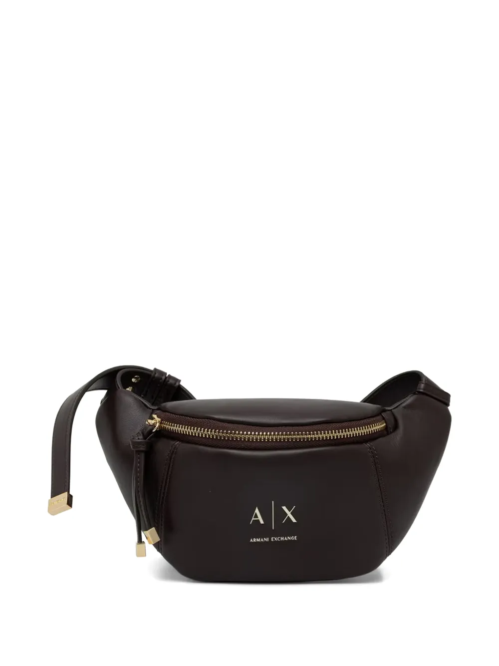 Armani Exchange Schoudertas met logoplakkaat Bruin