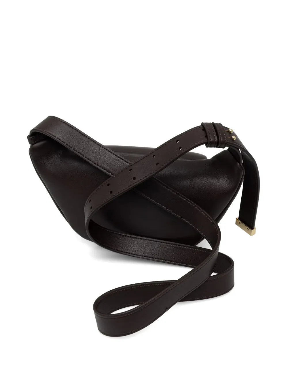 Armani Exchange logo-plaque shoulder bag - Braun