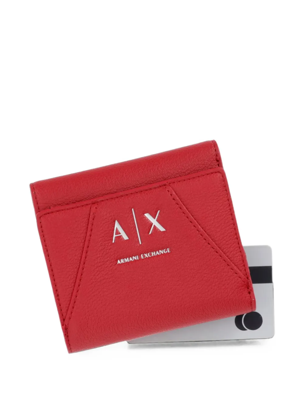 Armani Exchange Portemonnee met logoplakkaat Rood