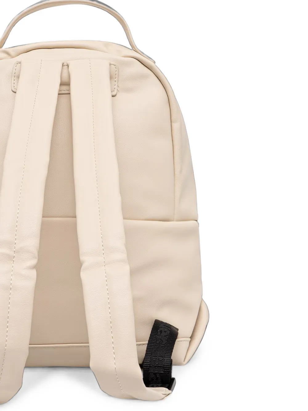 Blauer Rugzak met logoplakkaat Beige