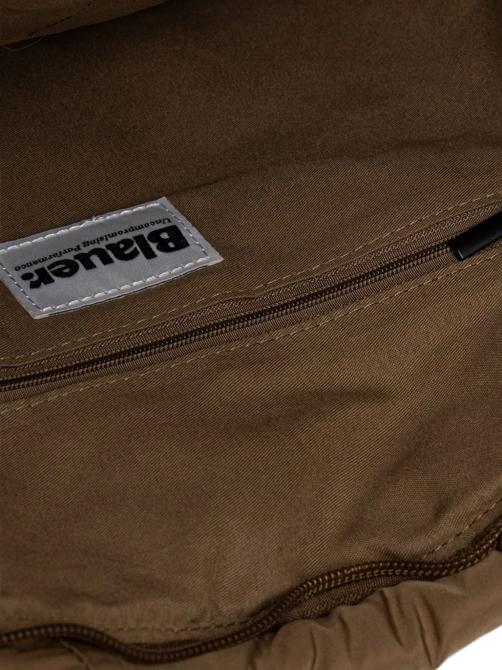 Blauer quilted logo-patch tote bag Bruin
