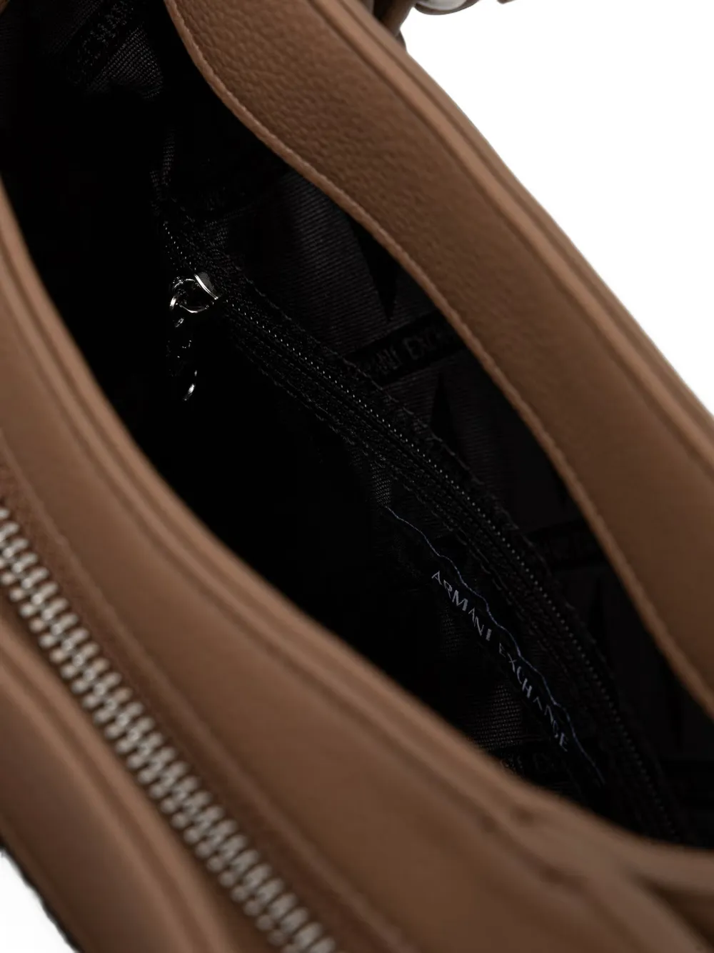 Armani Exchange Schoudertas met logoplakkaat Bruin