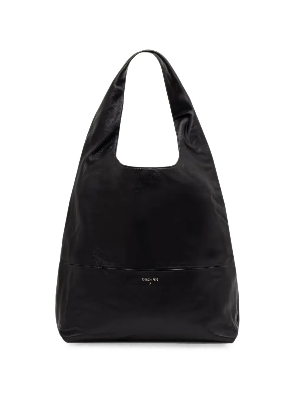 Patrizia Pepe Minimal logo-print leather tote bag - Noir Patrizia Pepe Minimal logo-print leather tote bag - Noir