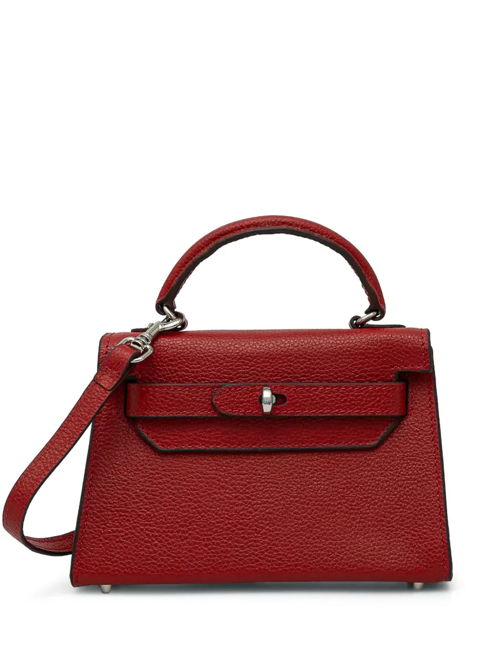 Silvian Heach Sanita leren shopper met textuur Rood