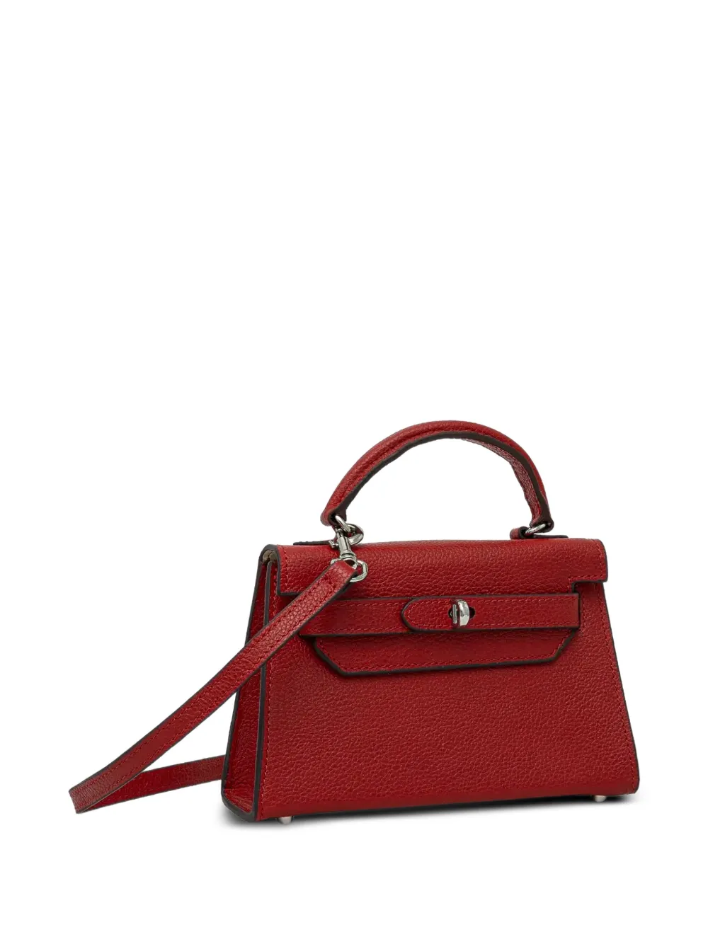 Silvian Heach Sanita leren shopper met textuur Rood